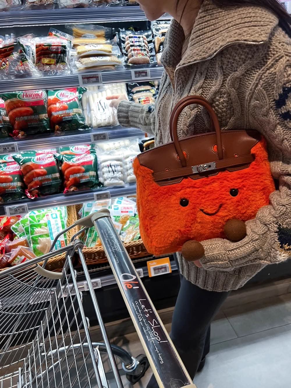 Classic Bright Orange Jelly Bag 79.8-inch