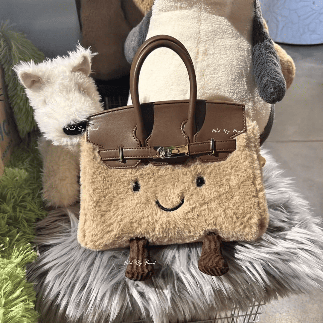 Classic Brown Fluff BK Bag-Medium