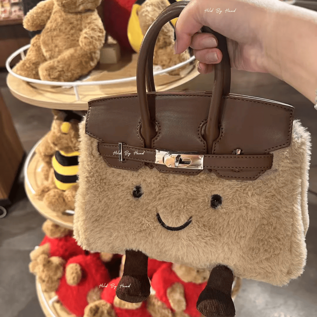 Classic Brown Fluff BK Bag-Medium