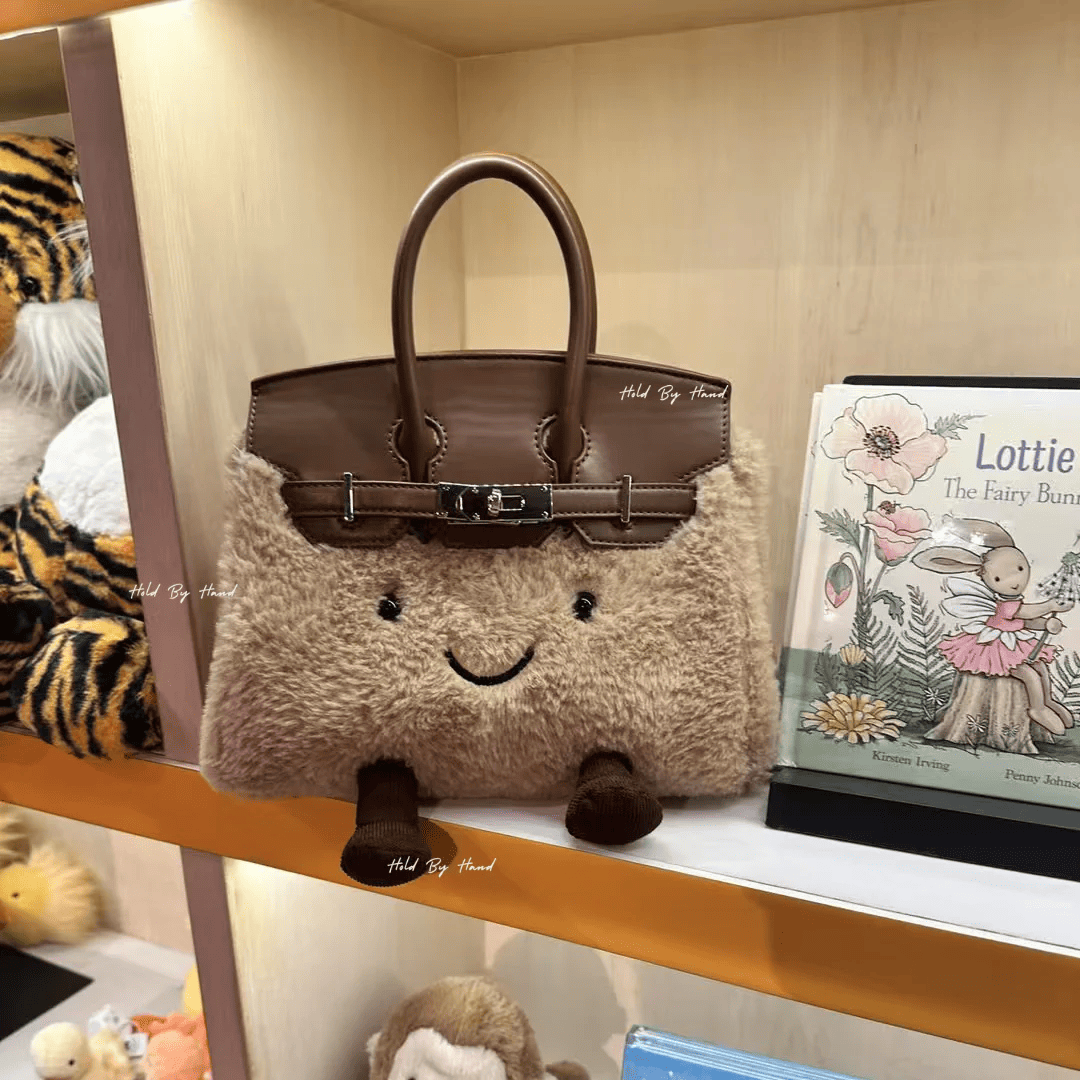 Classic Brown Fluff BK Bag-Medium