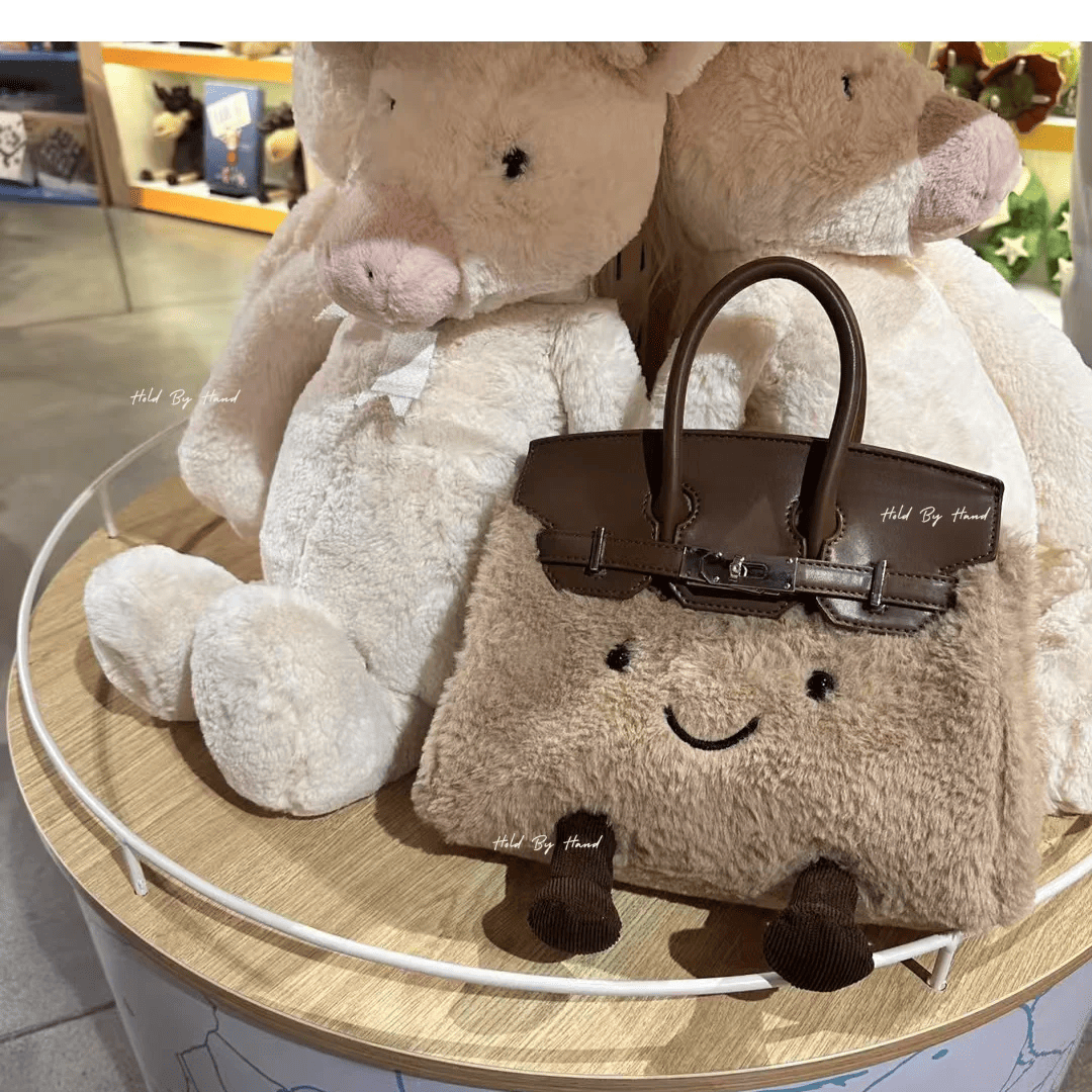 Classic Brown Fluff BK Bag-Medium