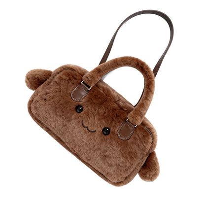 Jellyaora Classic Chocolate Boston Bag 10.2-inch