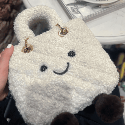 Classic Cream Puff Lady Fleece Bag-Medium