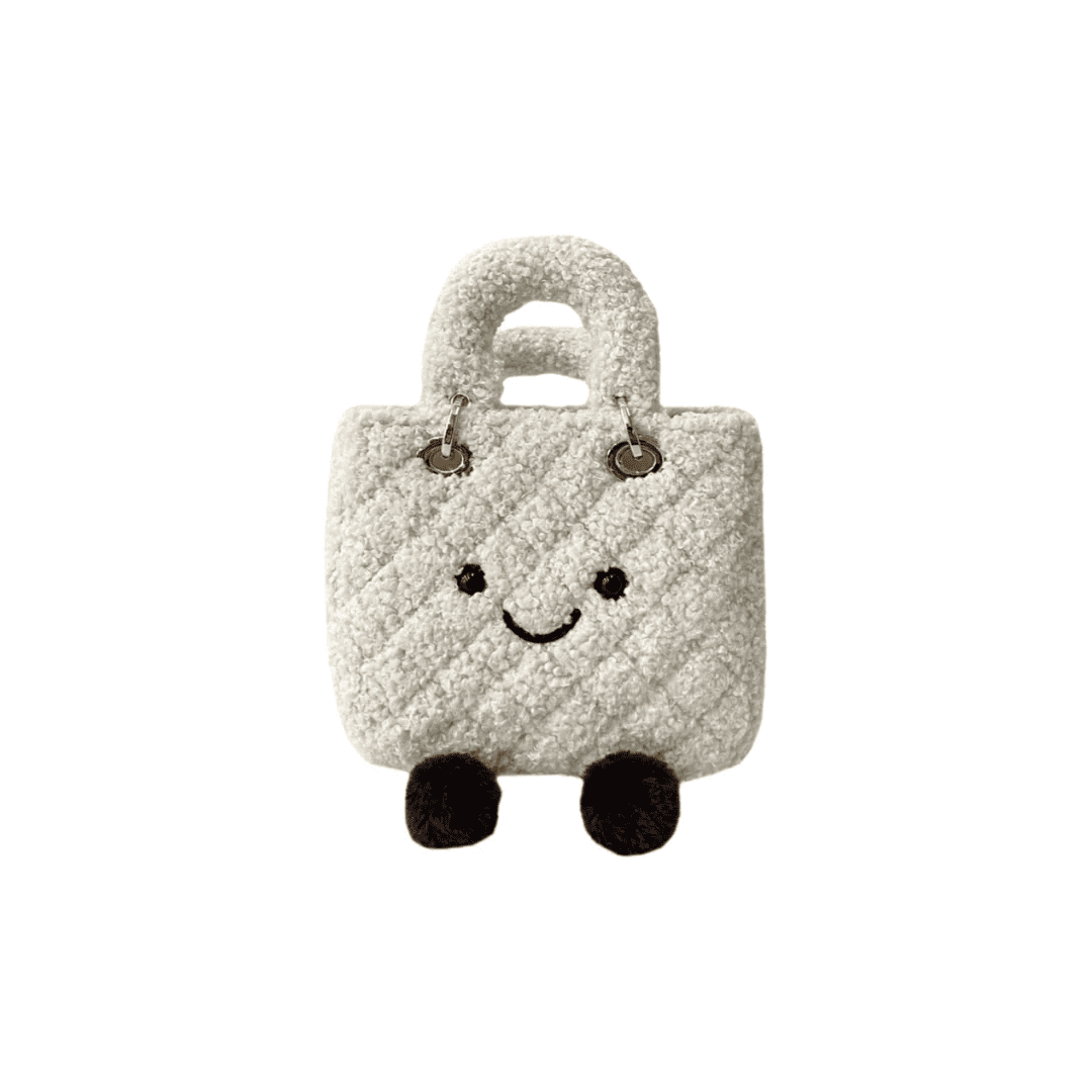 Classic Cream Puff Lady Fleece Bag-Medium