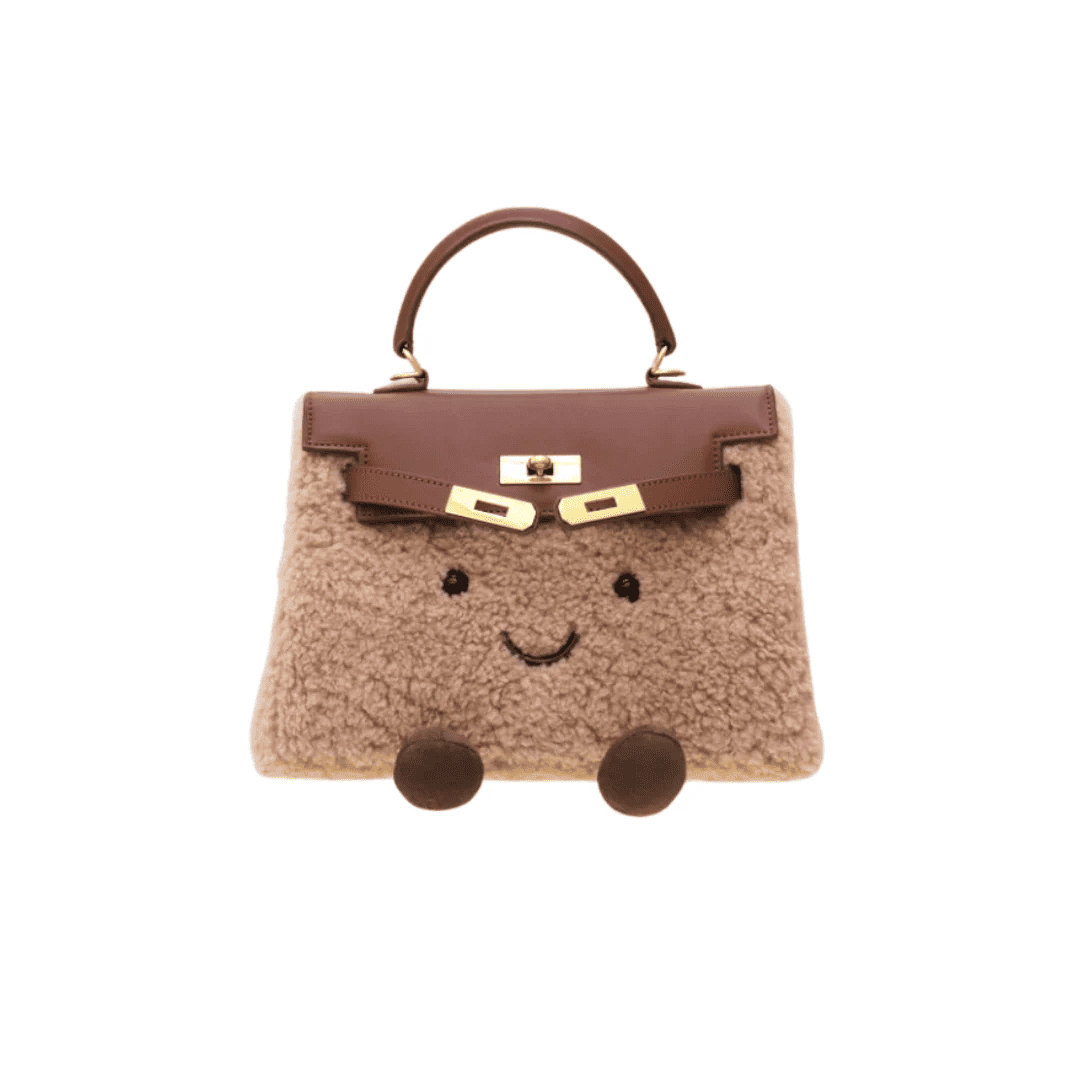 Classic Praline Fluff Clarette Bag-Medium