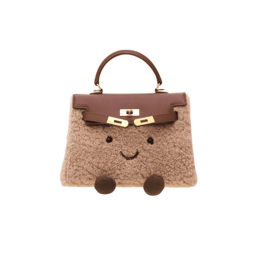 Classic Praline Fluff Clarette Bag-Medium