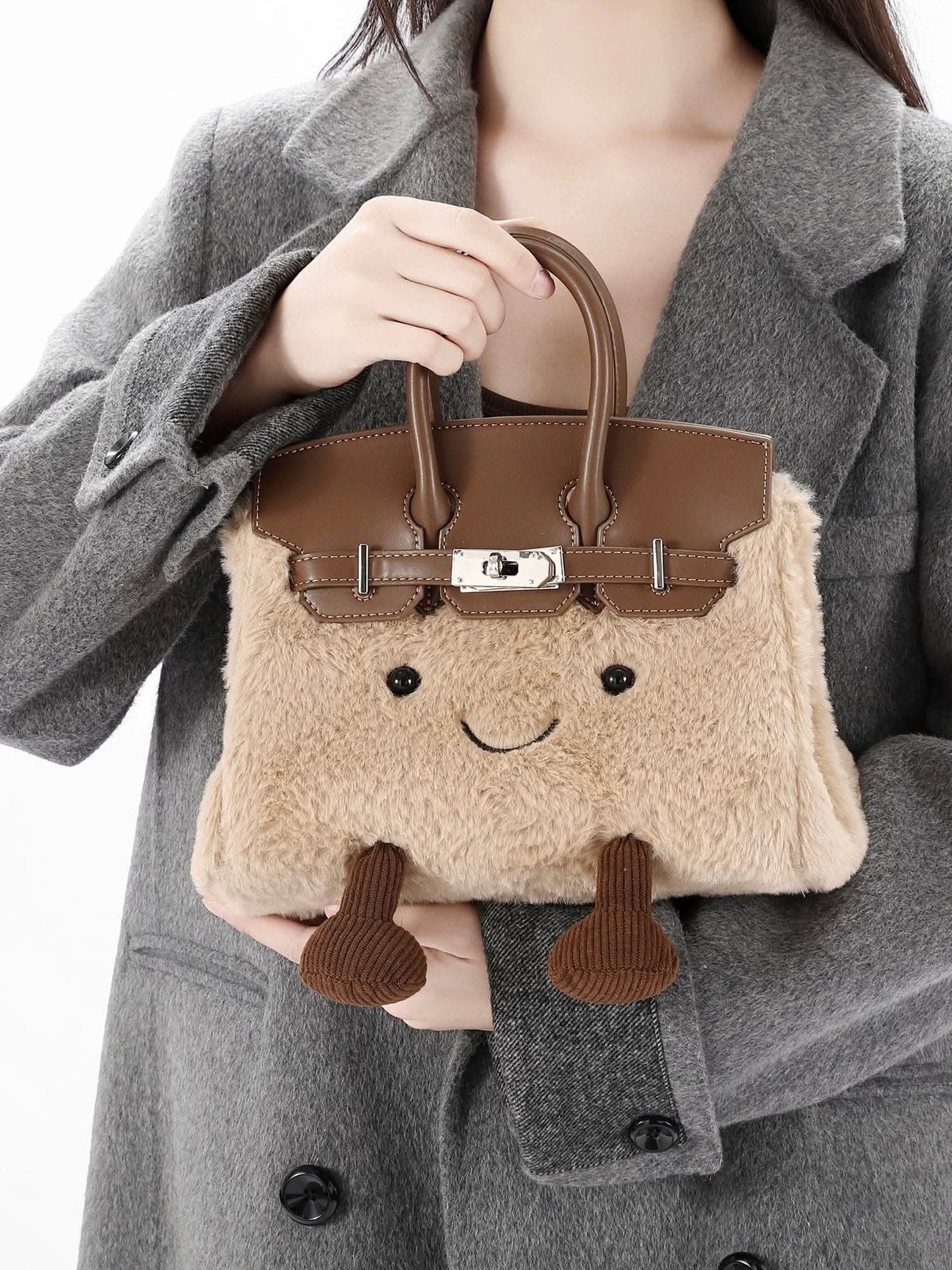 Classic Brown Fleece Jelly Bag-Medium