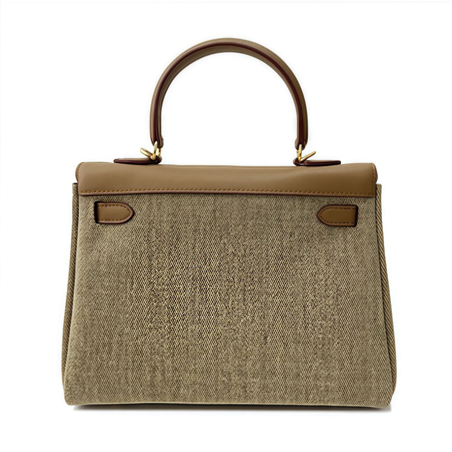 Jellyaora Classic Khaki Denim BK Jelly Bag 9.8-inch