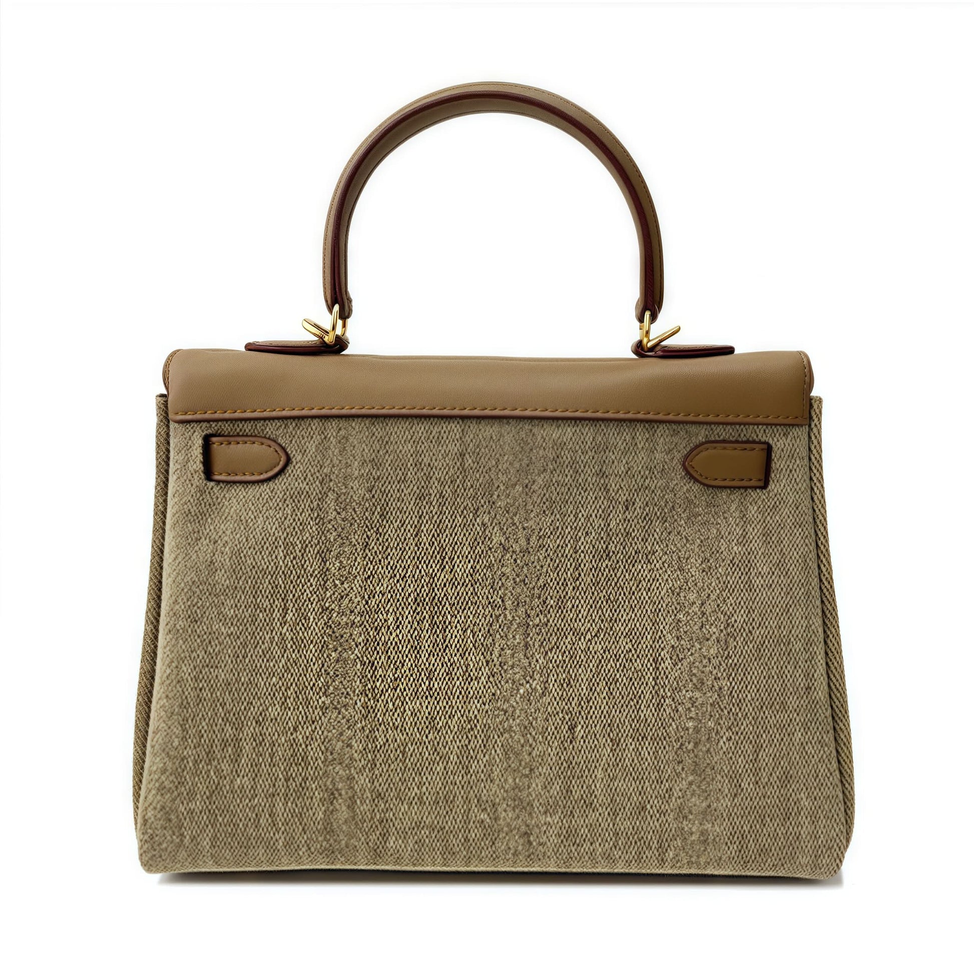 Jellyaora Classic Khaki Denim BK Jelly Bag 9.8-inch