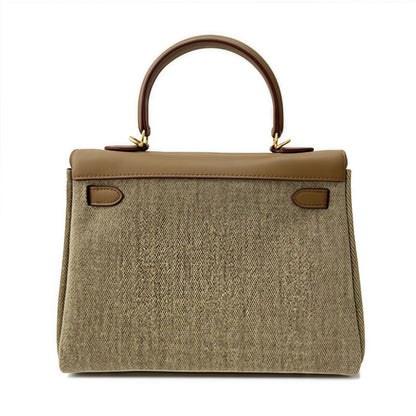 Jellyaora Classic Khaki Denim BK Jelly Bag 9.8-inch