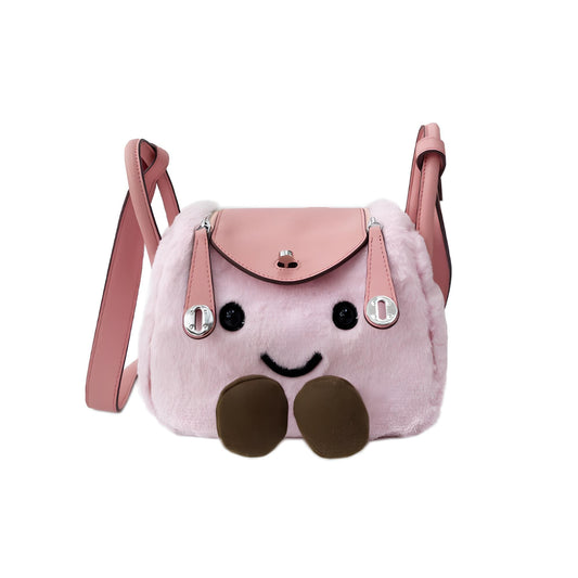 Pink Fluff Mini Lindy Bag 7.5-inch