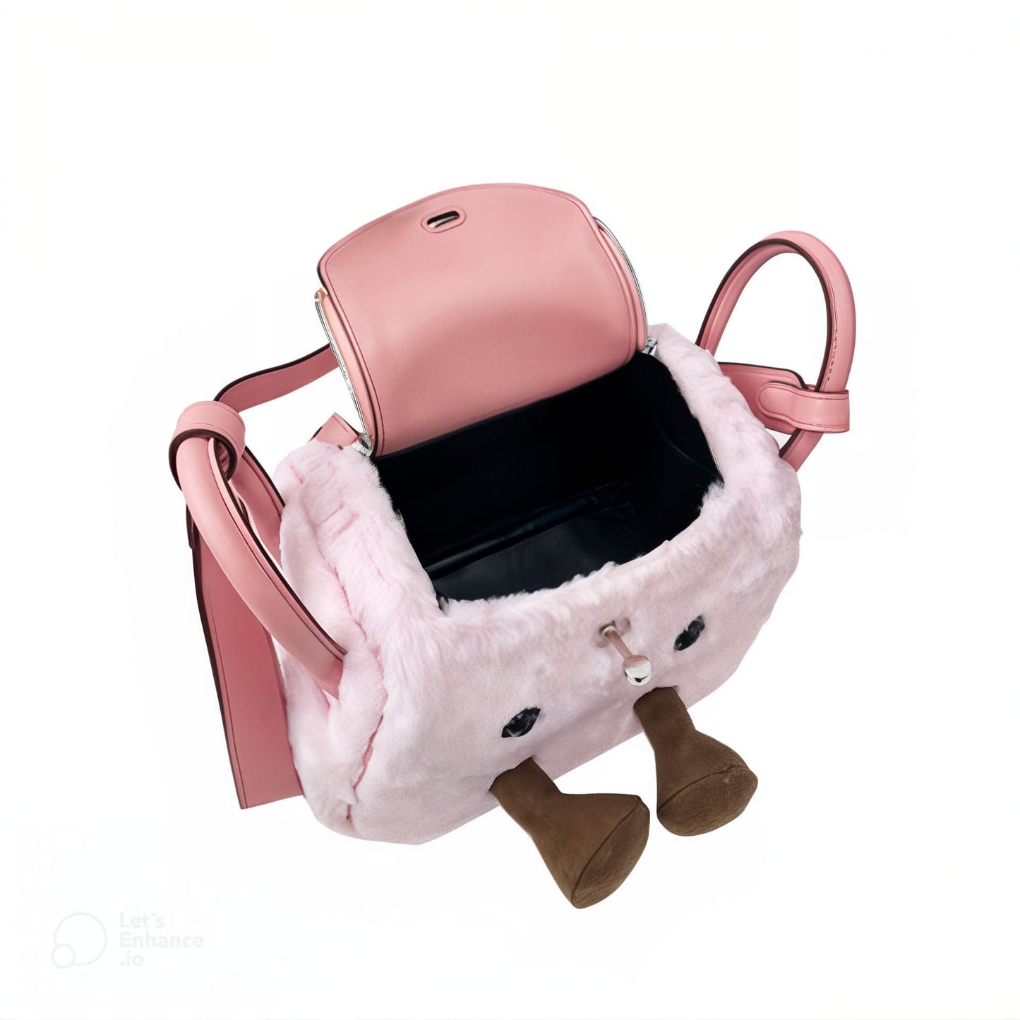 Pink Fluff Mini Lindy Bag 7.5-inch