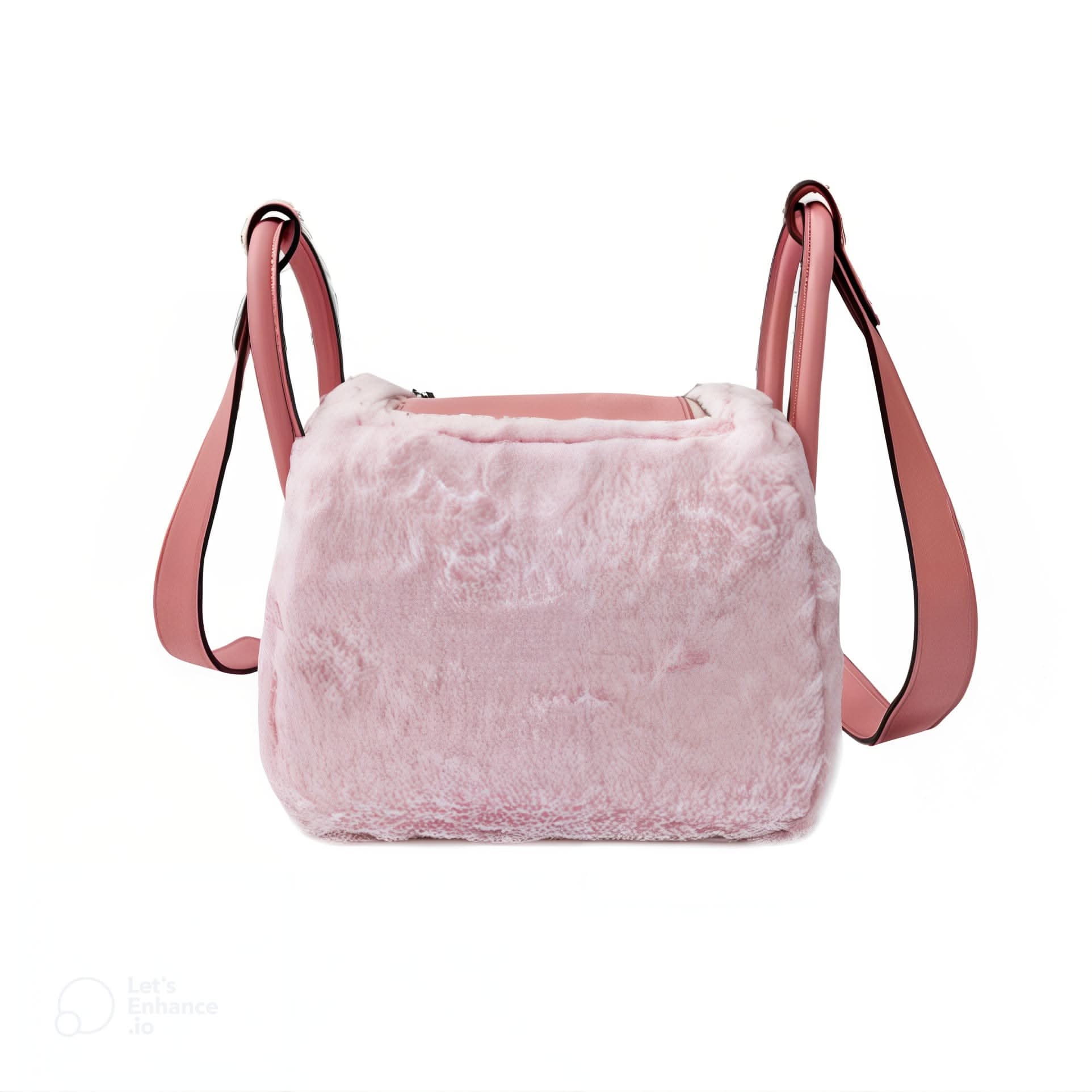 Pink Fluff Mini Lindy Bag 7.5-inch