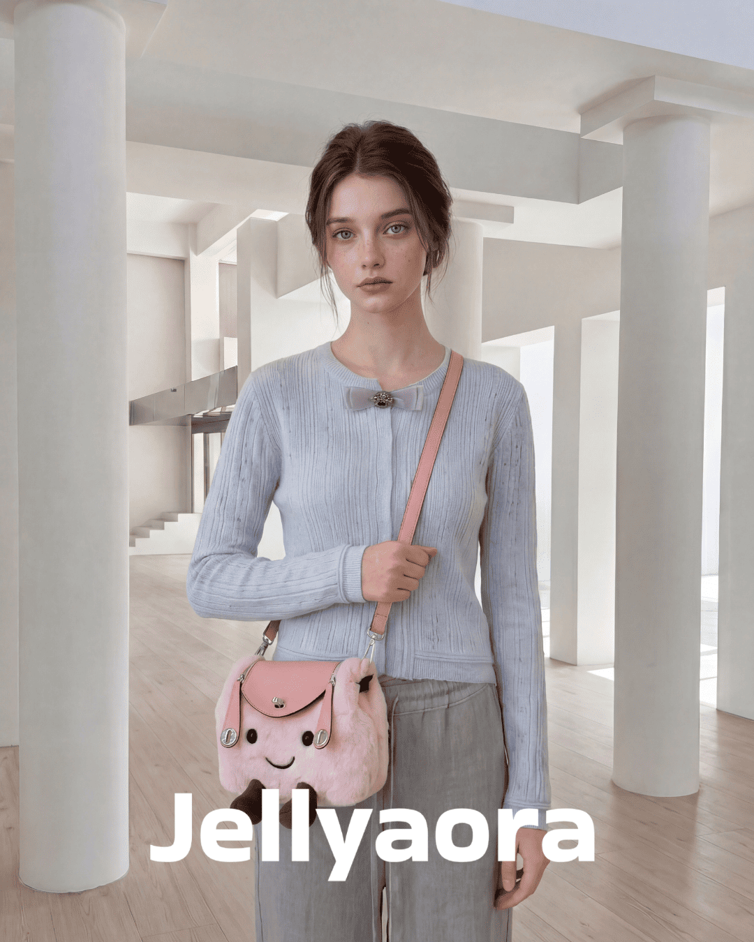 Pink Fluff Mini Lindy Bag