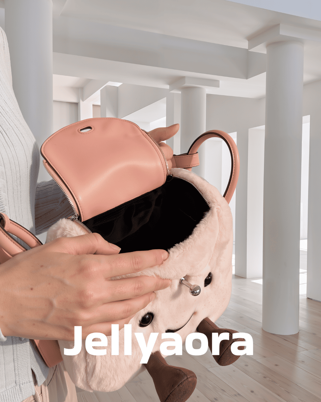 Pink Fluff Mini Lindy Bag