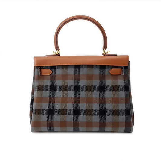  jellyaora Classic Grid BK Jelly Bag 9.8-inch